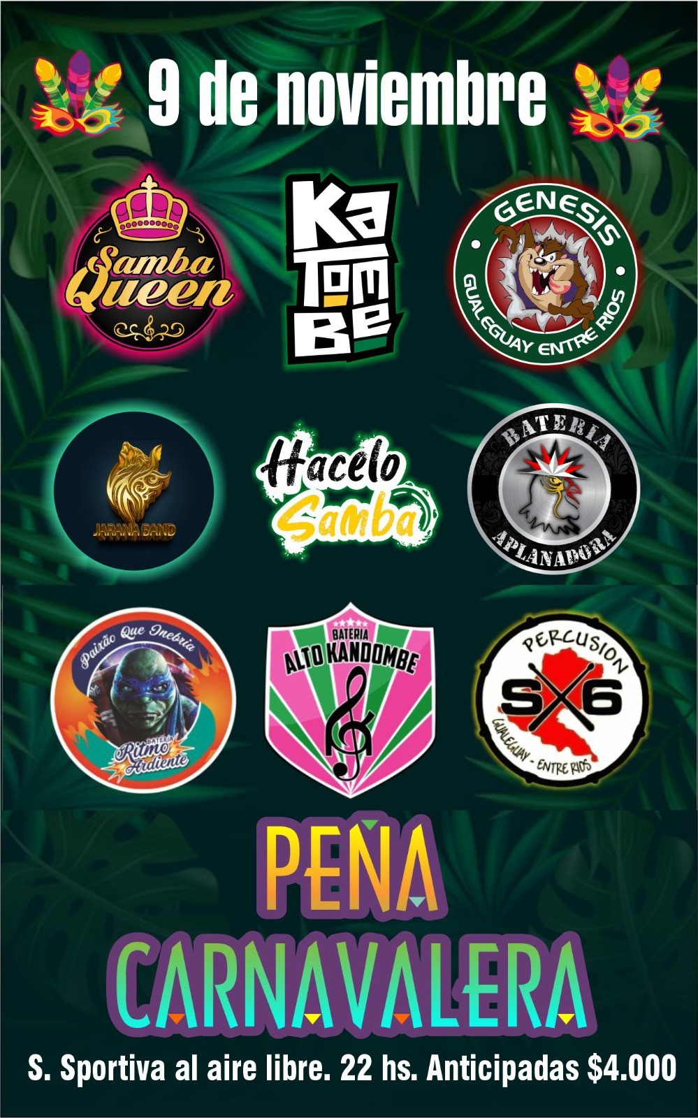 Pe&ntilde;a Carnavalera en Gualeguay